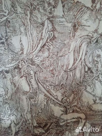 Картина гравюра Четыре всадника Апокалипсиса Дюрер