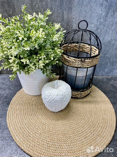 Салфетки на стол из джута