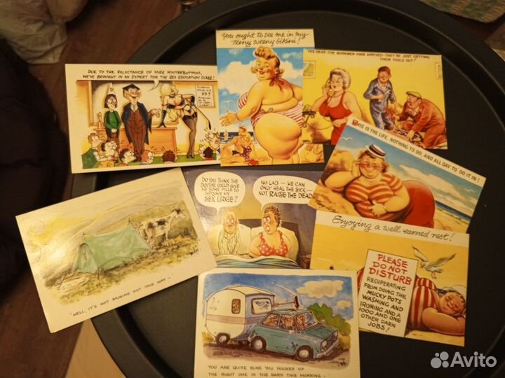 Открытка в стиле пин-ап юмор Англия