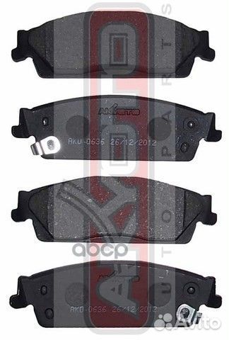 Колодки тормозные дисковые задние AKD-0636 akyoto