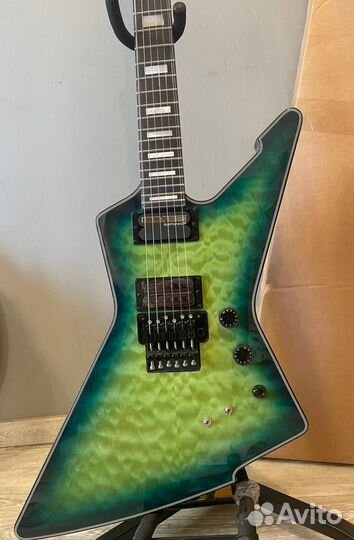 Schecter E-1 FR-S TGB Sustainiac Trans Green Burst