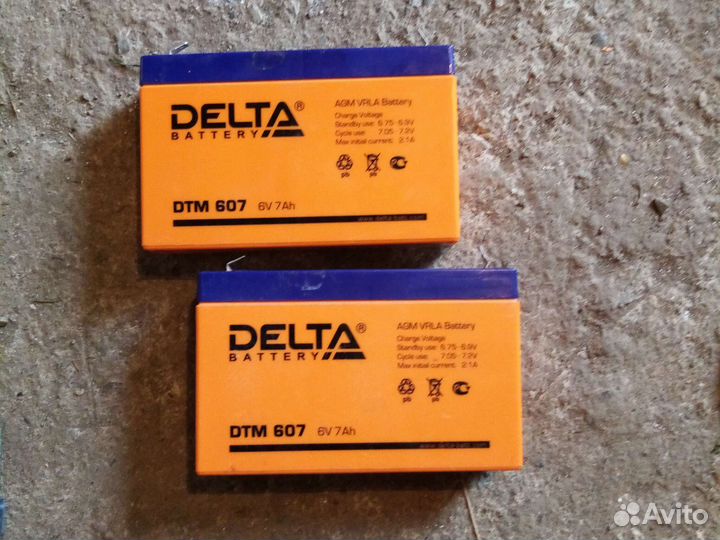 Аккумулятор Delta DTM 607 6V 7Ah