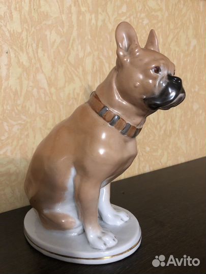 Фарфор Бульдог статуэтка