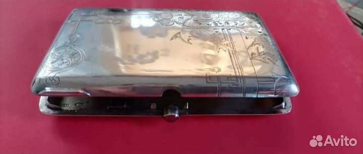 Портсигар 19 век серебро