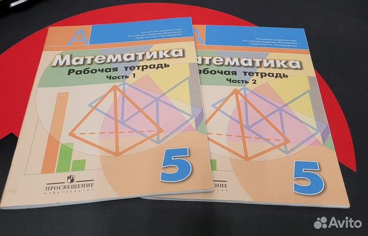 Математика (1 и 2 части), рабочие тетради, 5 класс