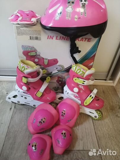 Роликовые коньки детские раздвижные