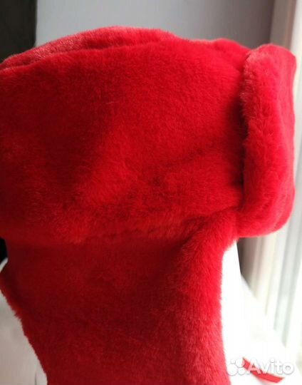 Шапка ушанка из эко меха 56-58