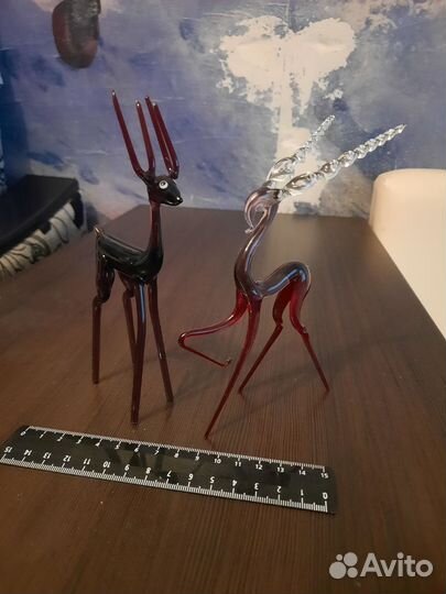 Фигурки, статуэтки СССР из цветного стекла