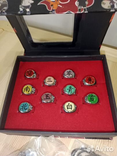 Аниме товары Наруто Кольца Акацуки Брелки Кулоны