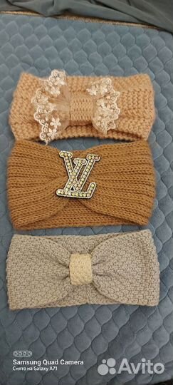 Повязочки теплые на голову