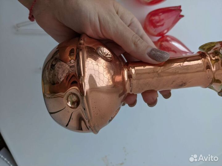 Ваза и стеклянные тюльпаны СССР