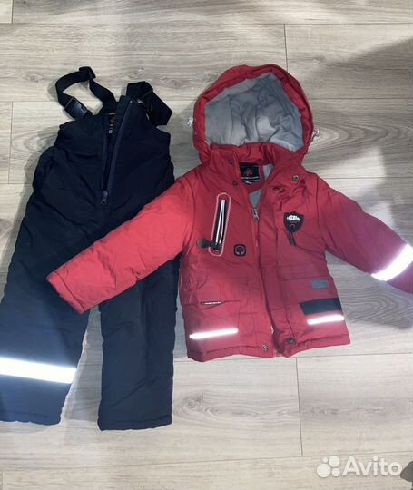 Красивый зимний костюм с брюками