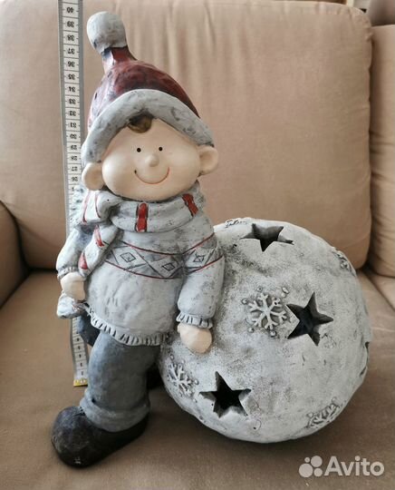 Подсвечник новогодний керамика