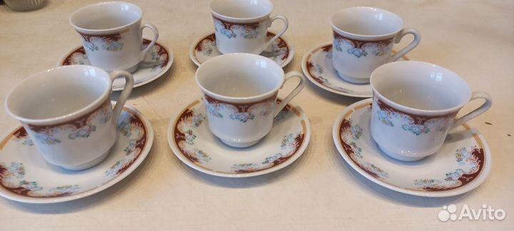 Новый кофейный сервиз 12 предметов