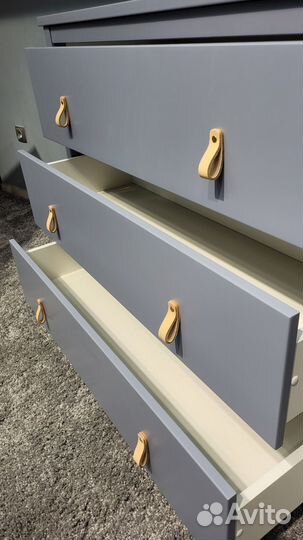 Пеленальный комод Ellipse wood серый