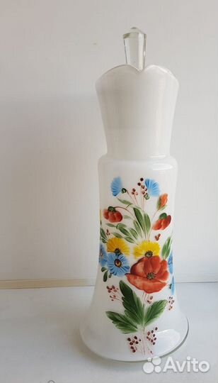 Старинный графин/кувшин молочное стекло 1950-60е