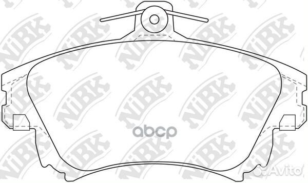 Колодки тормозные дисковые mitsubishi carisma 1