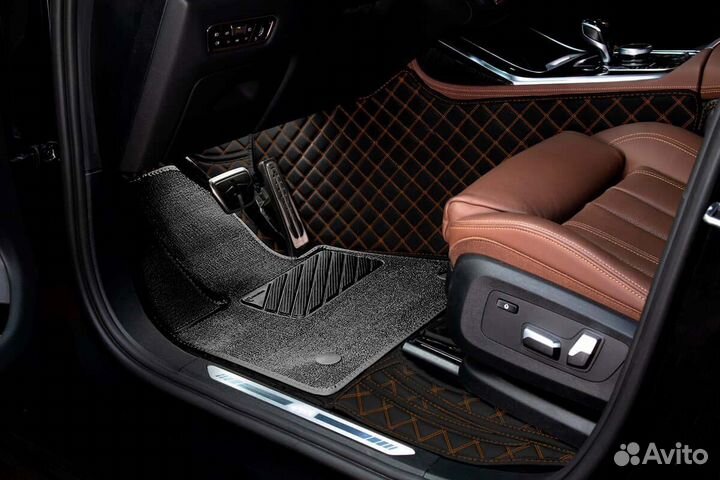 3D Коврики Audi A8 из Экокожи