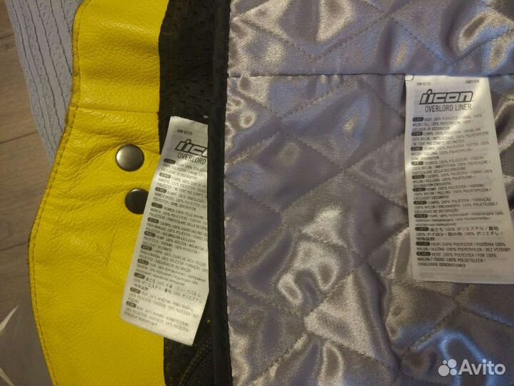 Кожанная мотокуртка Icon