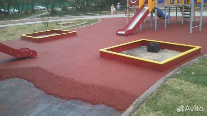 Укладка резинового покрытия c-1964