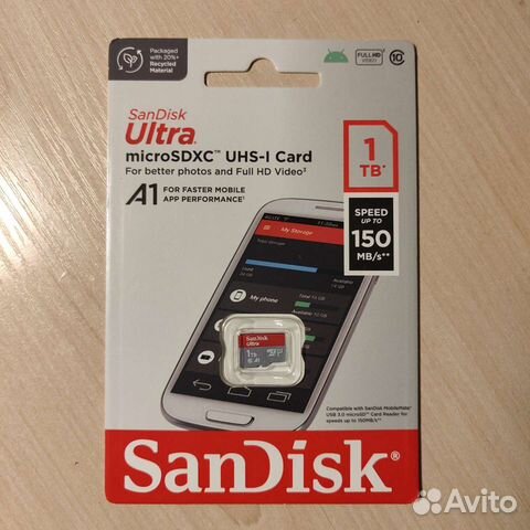 Карта памяти SanDisk Ultra microSD 1tb объявление продам