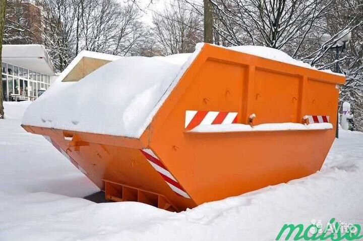 Вывоз мусора контейнером 8 м3