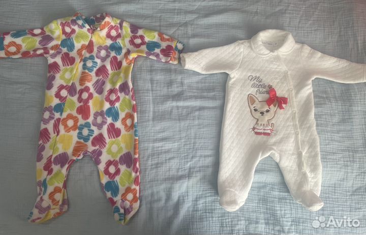 Большой пакет вещей на девочку 62-68 размер