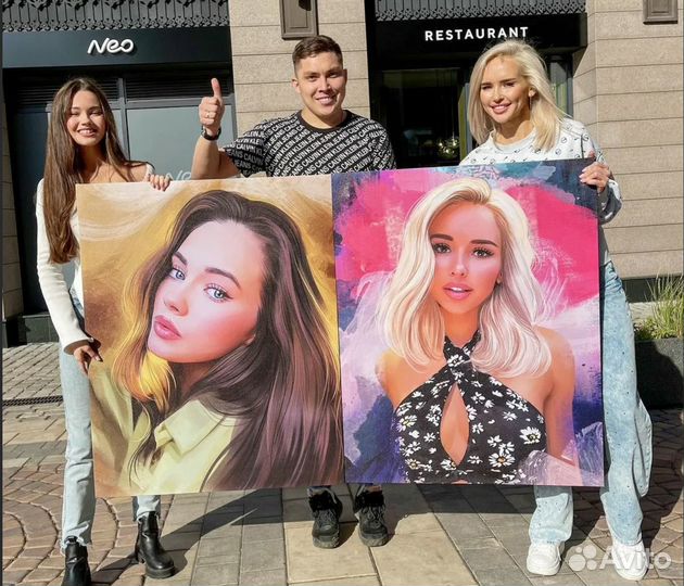 Портрет на холсте по фото