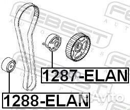 1287-elan ролик натяжной грм KIA Cerato G4GC 0