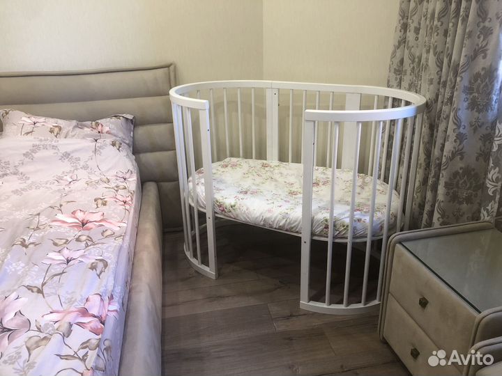 Приставная кроватка трансформер