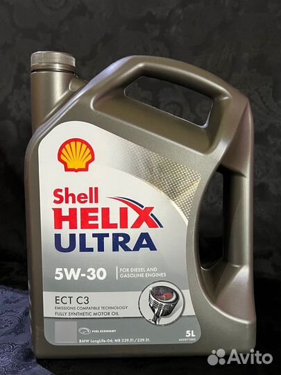 Моторное масло Shell Helix Ultra ECT C3 5W-30 5л