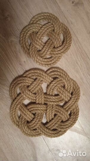 Салфетки плетёные, подставки под горячее