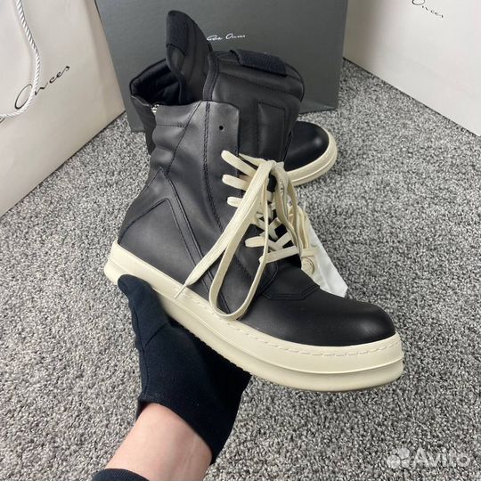 Rick Owens geobasket triple black
