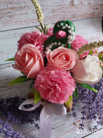Букеты из мыльных цветов