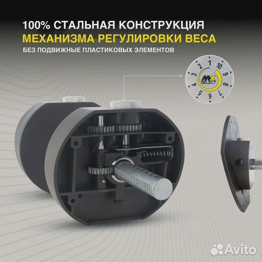 Гантель регулируемая MX Select MX-55, рифленая ста