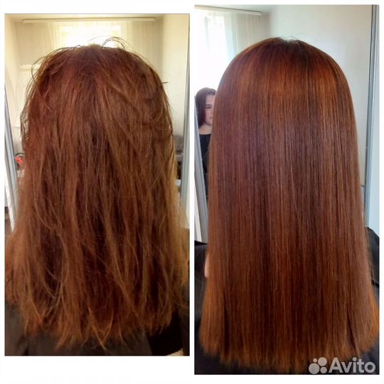 Кератиновое выпрямление волос