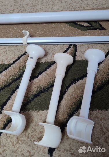 Карнизы для штор двухрядный металлический