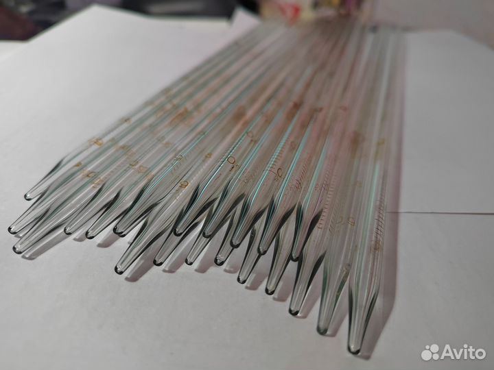 Пипетки стеклянные, объем 1 мл, разные госты