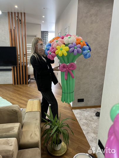 Букет цветов из шариков