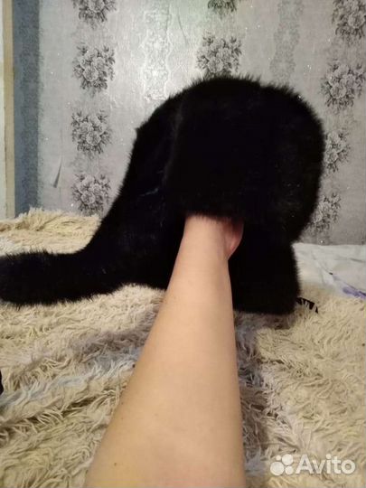 Норковая шапка мужская новая