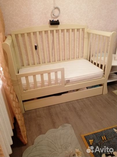 Детская кроватка трансформер с рождения до 6 лет