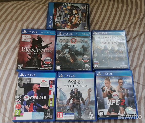 Игровые диски на ps4