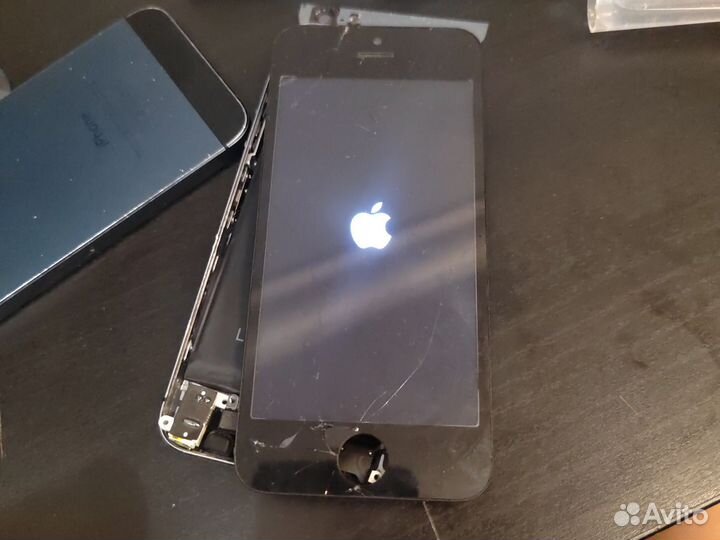 Дисплей на iPhone 5s побитый, рабочий