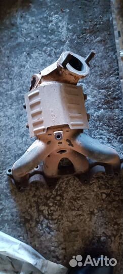 Выпускной коллектор solaris 2011г, без катал