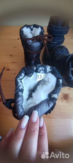 Сапоги зимние детские размеры 20и 21