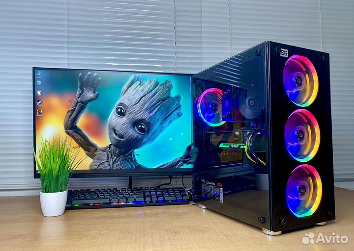 Игровой компьютер 20 ядер 32GB GTX 1070 Gaming