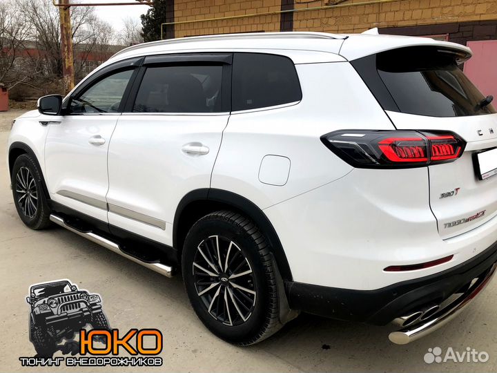 Защита заднего бампера Chery Tiggo 8 Pro Max