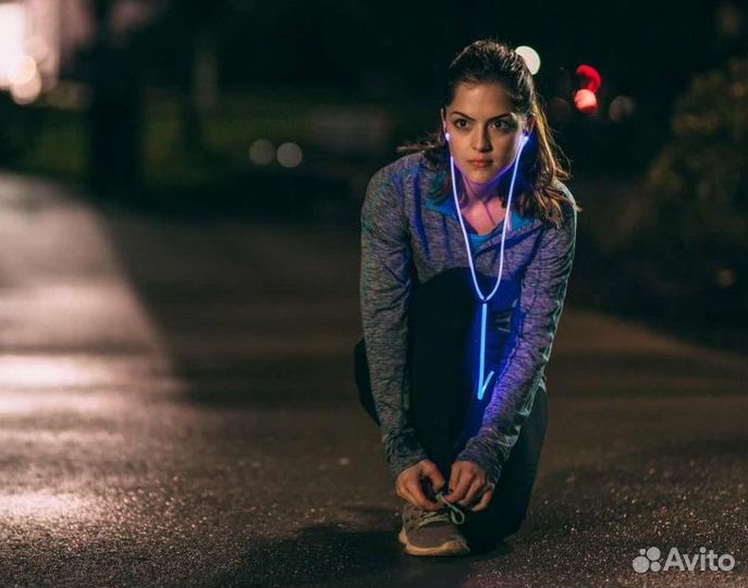 Светящиеся наушники Earphone (EL свечение)