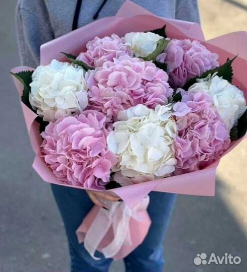 Букеты из гортензий