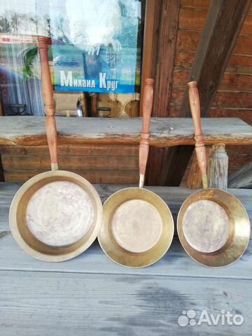 Таз латунный сотейник сковорода